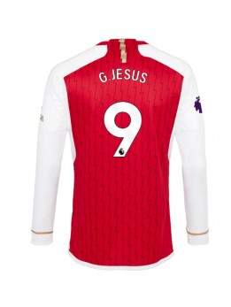 Billige Arsenal Gabriel Jesus #9 Hjemmedrakt 2023-24 Langermet